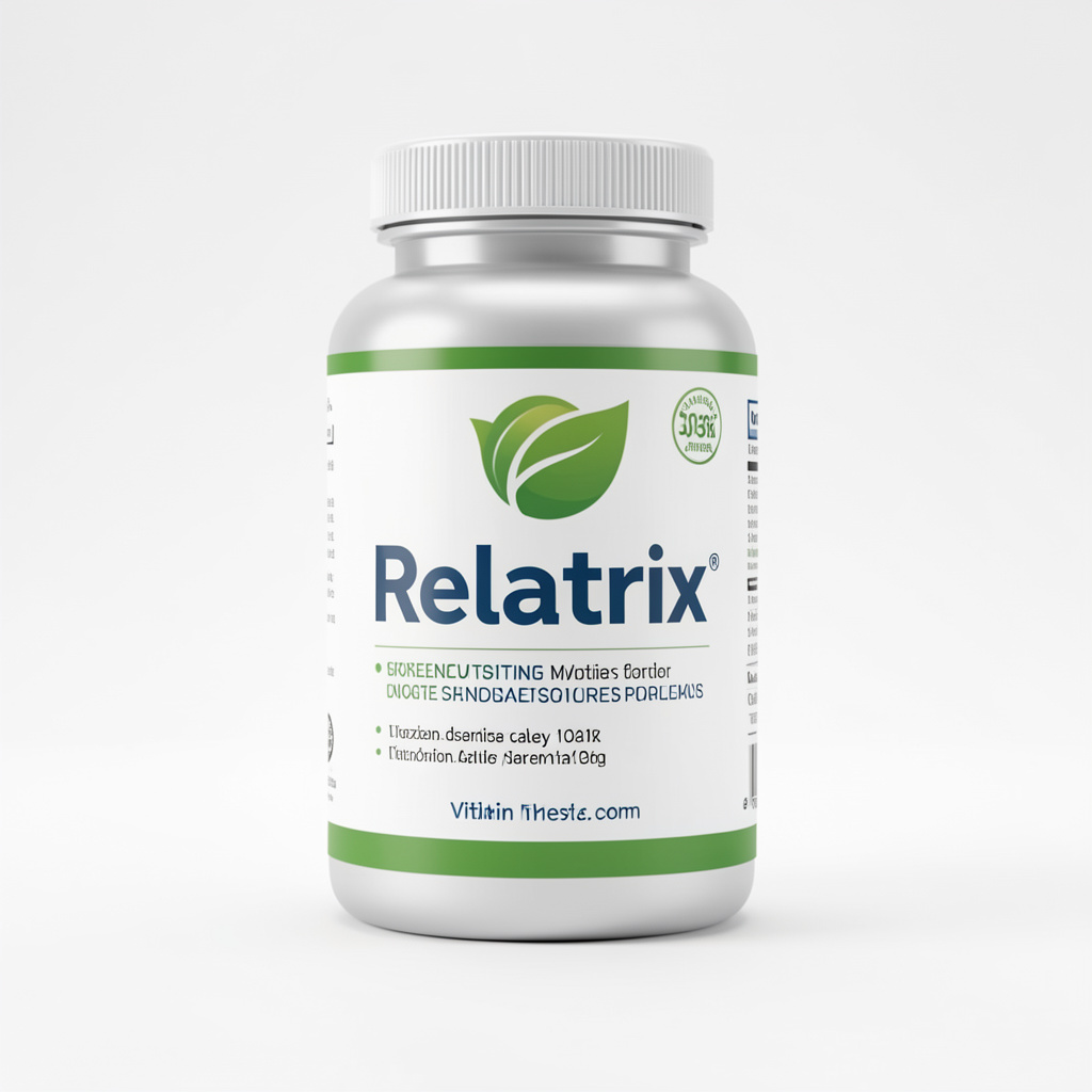 Relatrix natural daily complex product packaging on a light wooden surface